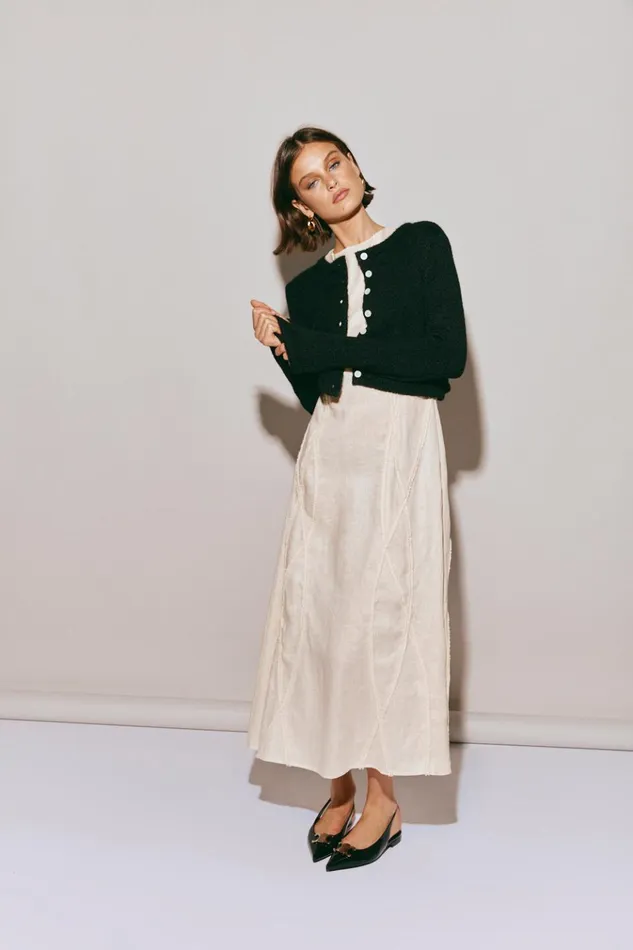 VRG GRL MidiMaxi Dresses Ana Linen Maxi Dress Wave 8211 Women VRG GRL MidiMaxi Dresses Ana Linen Maxi Dress Wave 8211 Women