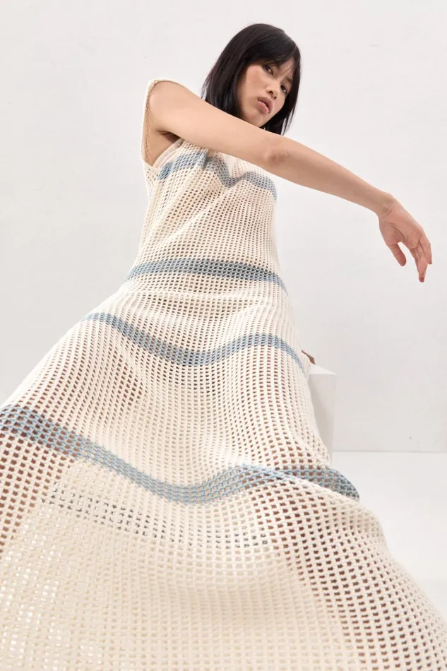 VRG GRL MidiMaxi Dresses Elea Knit Maxi Dress Stripe 8211 Women VRG GRL MidiMaxi Dresses Elea Knit Maxi Dress Stripe 8211 Women