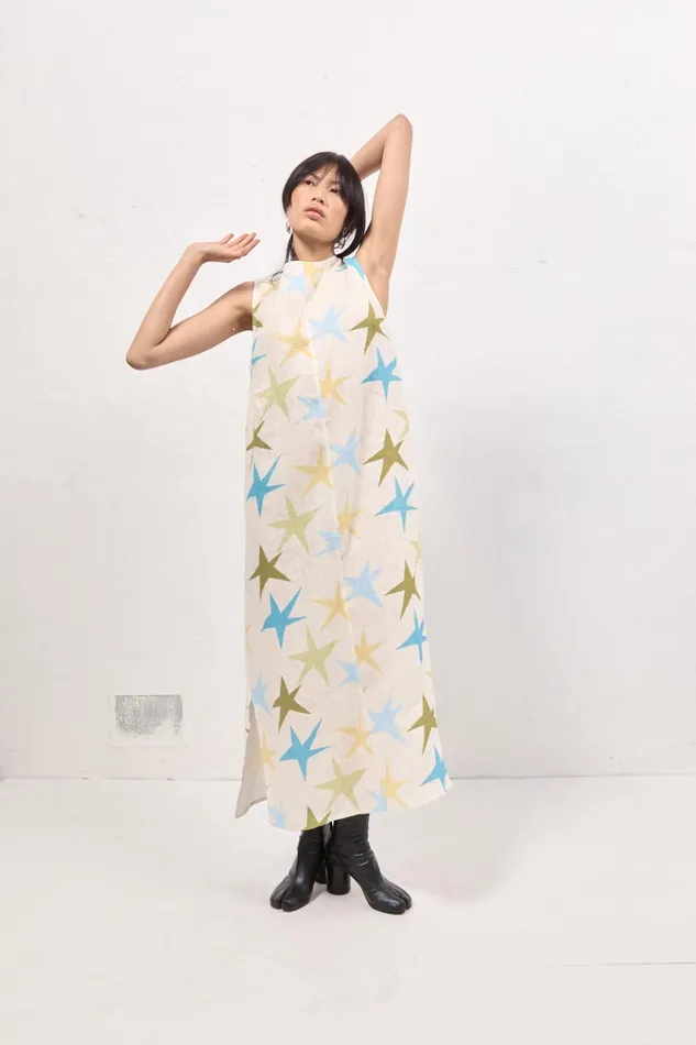VRG GRL MidiMaxi Dresses Ines Linen Maxi Dress Star 8211 Women VRG GRL MidiMaxi Dresses Ines Linen Maxi Dress Star 8211 Women