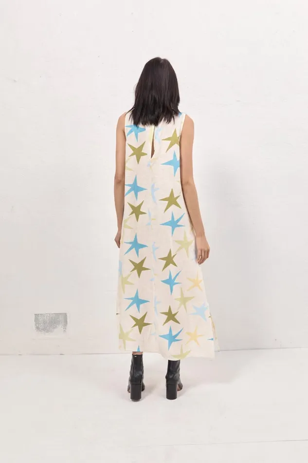 VRG GRL MidiMaxi Dresses Ines Linen Maxi Dress Star 8211 Women VRG GRL MidiMaxi Dresses Ines Linen Maxi Dress Star 8211 Women