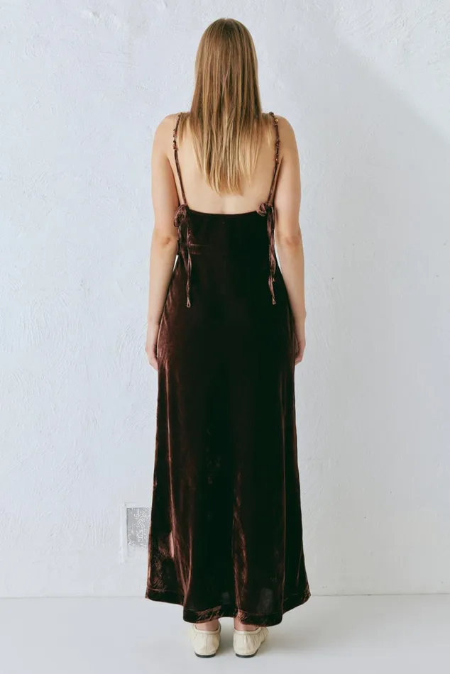VRG GRL MidiMaxi Dresses Jade Midi Dress Coffee 8211 Women VRG GRL MidiMaxi Dresses Jade Midi Dress Coffee 8211 Women