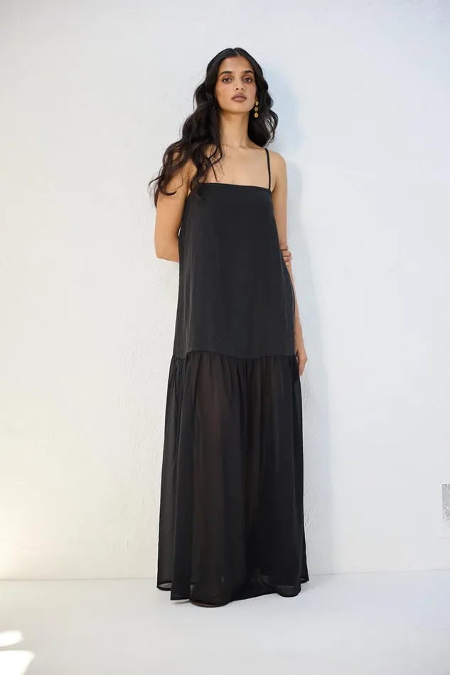 VRG GRL MidiMaxi Dresses Nora Maxi Dress Black 8211 Women