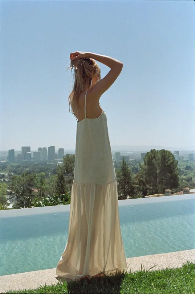 VRG GRL MidiMaxi Dresses Nora Maxi Dress Natural 8211 Women VRG GRL MidiMaxi Dresses Nora Maxi Dress Natural 8211 Women