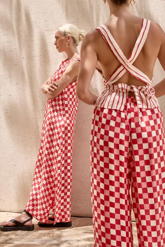 VRG GRL MidiMaxi Dresses Sacha Smock Midi Dress Check 8211 Women VRG GRL MidiMaxi Dresses Sacha Smock Midi Dress Check 8211 Women