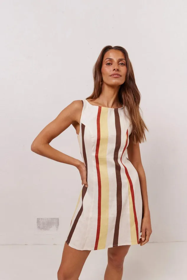 VRG GRL Mini Dresses Chloe Linen Mini Dress Ace 8211 Women VRG GRL Mini Dresses Chloe Linen Mini Dress Ace 8211 Women