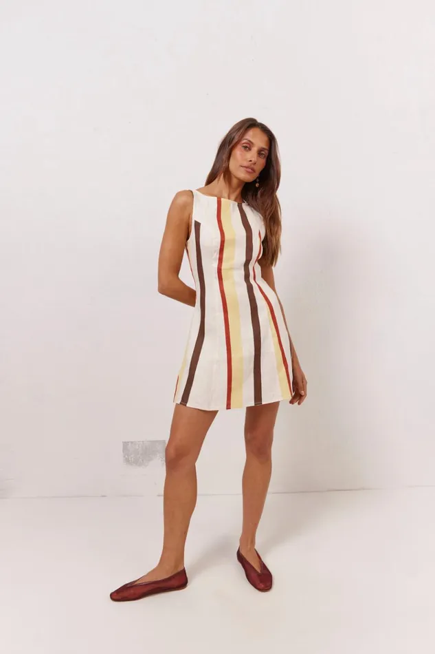 VRG GRL Mini Dresses Chloe Linen Mini Dress Ace 8211 Women VRG GRL Mini Dresses Chloe Linen Mini Dress Ace 8211 Women