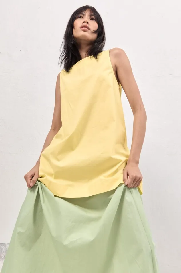 VRG GRL Mini Dresses Tulli Mini Dress Lemon 8211 Women VRG GRL Mini Dresses Tulli Mini Dress Lemon 8211 Women