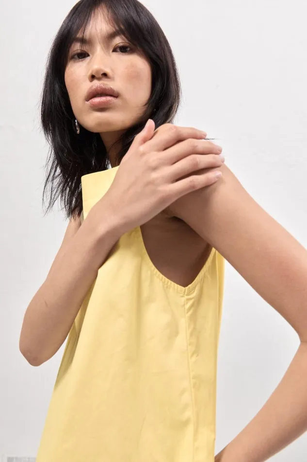 VRG GRL Mini Dresses Tulli Mini Dress Lemon 8211 Women VRG GRL Mini Dresses Tulli Mini Dress Lemon 8211 Women