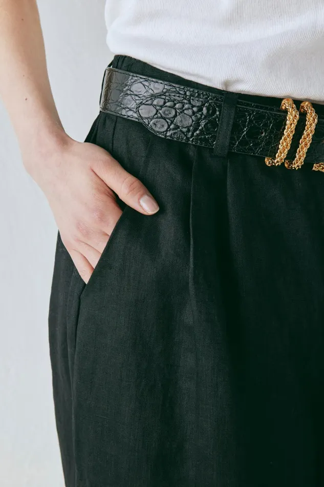 VRG GRL Pants Energy Flows Linen Pants Black 8211 Women VRG GRL Pants Energy Flows Linen Pants Black 8211 Women