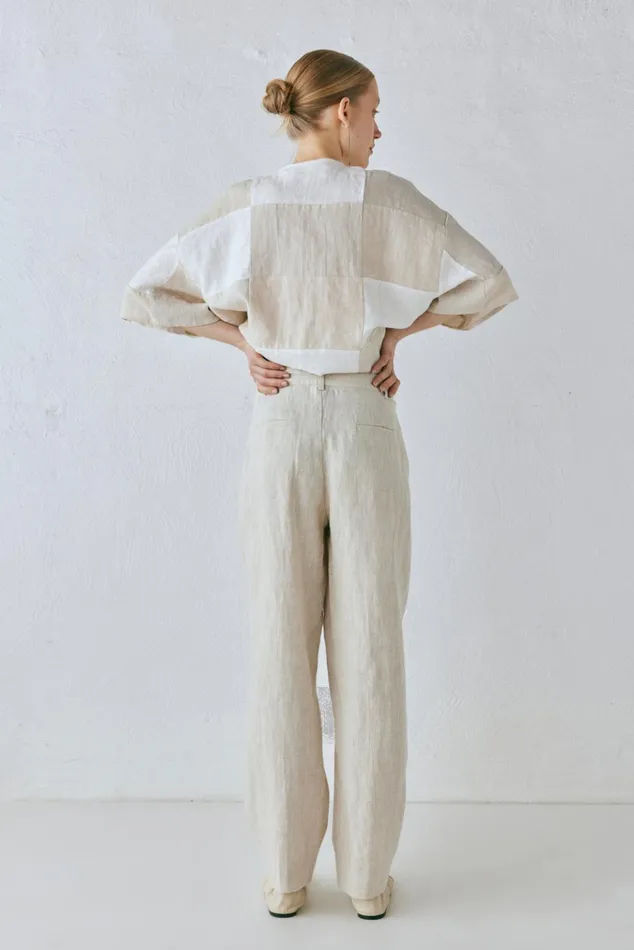 VRG GRL Pants Goldie Linen Pants Oatmeal 8211 Women VRG GRL Pants Goldie Linen Pants Oatmeal 8211 Women