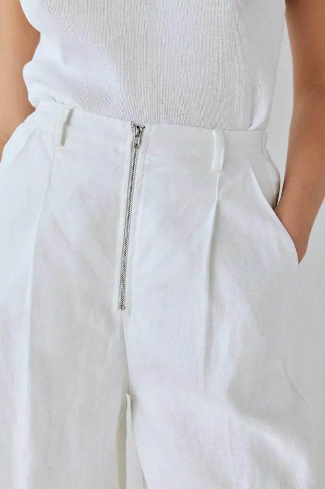 VRG GRL Pants Nahna Linen Pants White 8211 Women VRG GRL Pants Nahna Linen Pants White 8211 Women