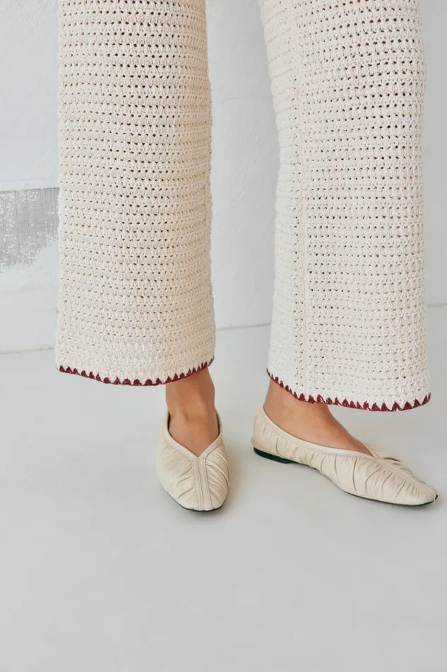 VRG GRL Pants Stella Knit Pants Cream 8211 Women VRG GRL Pants Stella Knit Pants Cream 8211 Women