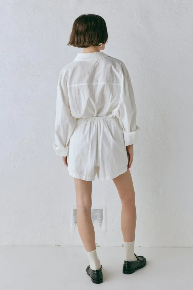 VRG GRL Sets Annika Shorts White 8211 Women VRG GRL Sets Annika Shorts White 8211 Women