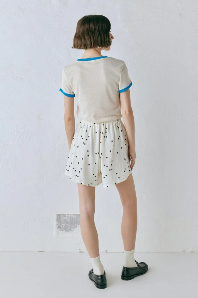 VRG GRL Sets Eliza Linen Shorts Dot 8211 Women VRG GRL Sets Eliza Linen Shorts Dot 8211 Women