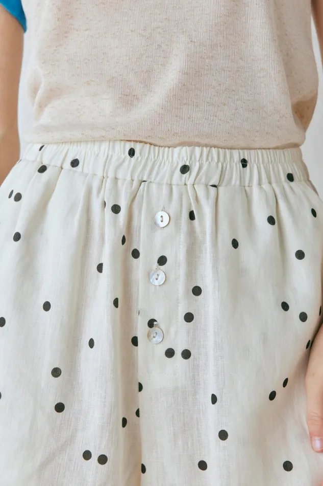 VRG GRL Sets Eliza Linen Shorts Dot 8211 Women VRG GRL Sets Eliza Linen Shorts Dot 8211 Women