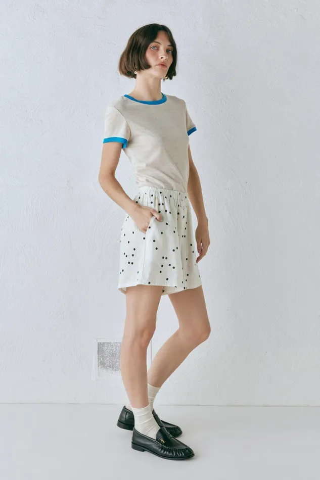 VRG GRL Sets Eliza Linen Shorts Dot 8211 Women VRG GRL Sets Eliza Linen Shorts Dot 8211 Women
