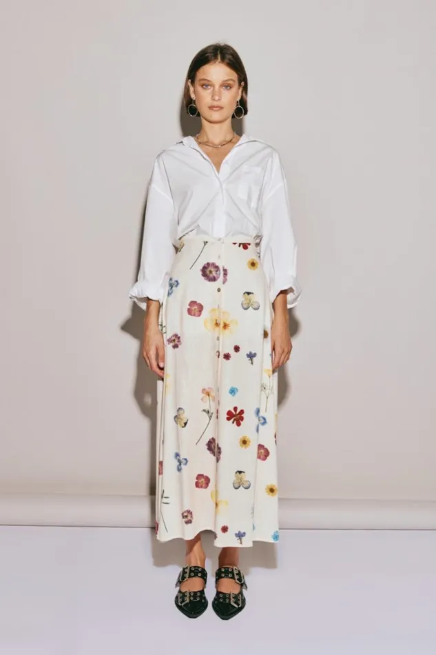 VRG GRL Sets Love Language Midi Skirt Floral 8211 Women VRG GRL Sets Love Language Midi Skirt Floral 8211 Women