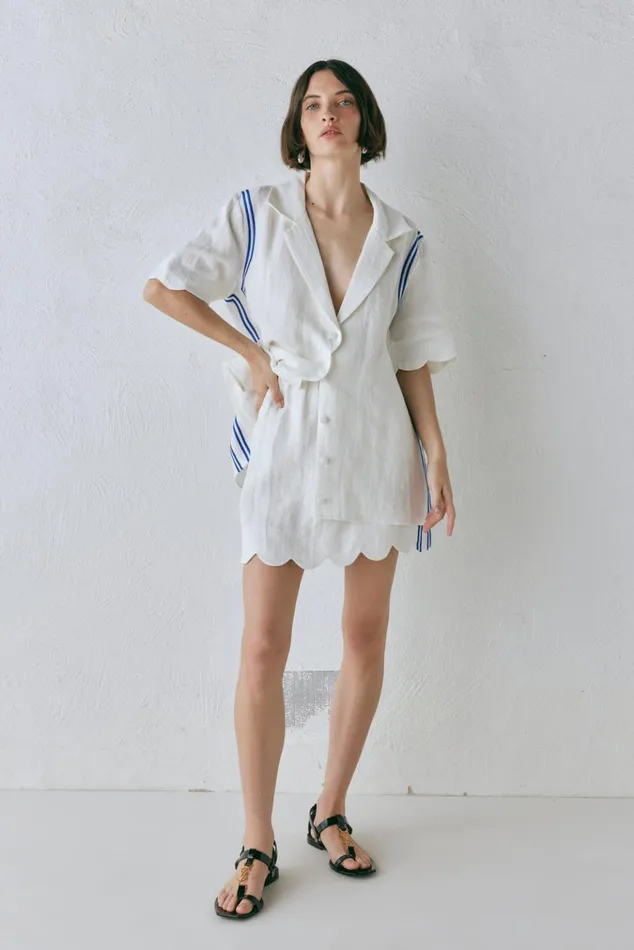 VRG GRL Sets Nature Of Art Linen Mini Skirt Vienna 8211 Women VRG GRL Sets Nature Of Art Linen Mini Skirt Vienna 8211 Women
