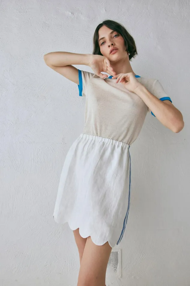 VRG GRL Sets Nature Of Art Linen Mini Skirt Vienna 8211 Women VRG GRL Sets Nature Of Art Linen Mini Skirt Vienna 8211 Women