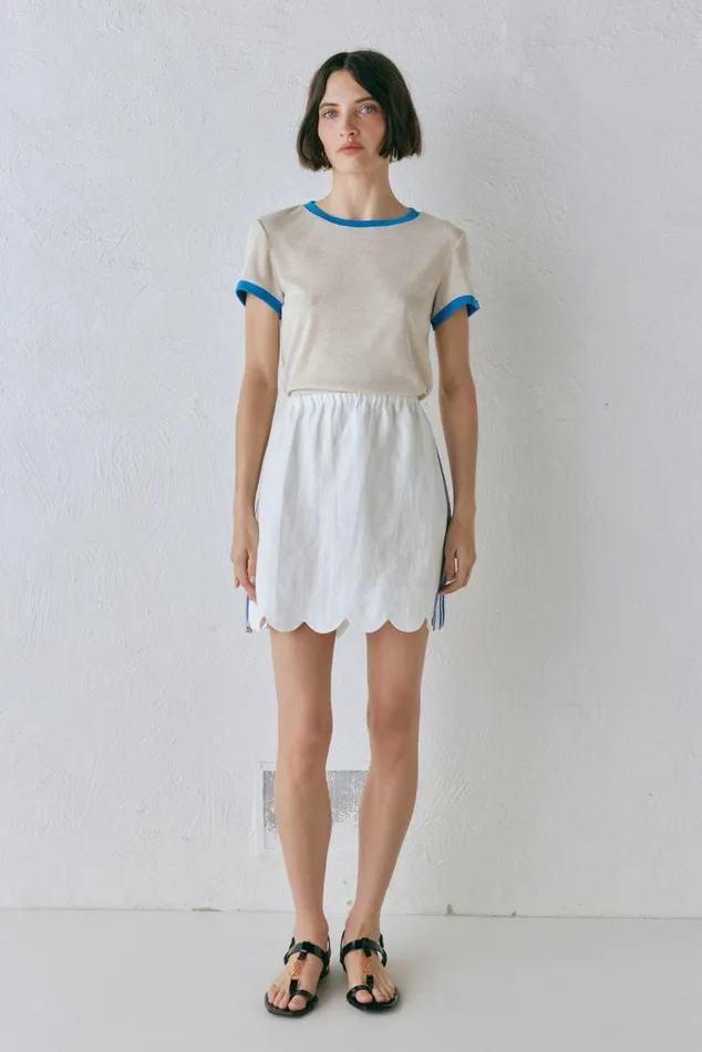 VRG GRL Sets Nature Of Art Linen Mini Skirt Vienna 8211 Women VRG GRL Sets Nature Of Art Linen Mini Skirt Vienna 8211 Women