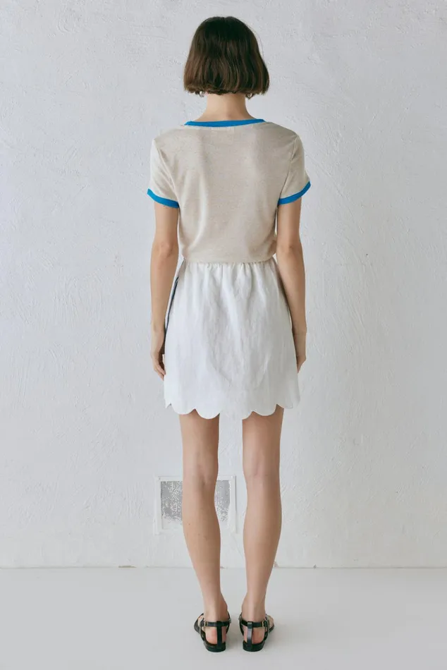 VRG GRL Sets Nature Of Art Linen Mini Skirt Vienna 8211 Women VRG GRL Sets Nature Of Art Linen Mini Skirt Vienna 8211 Women