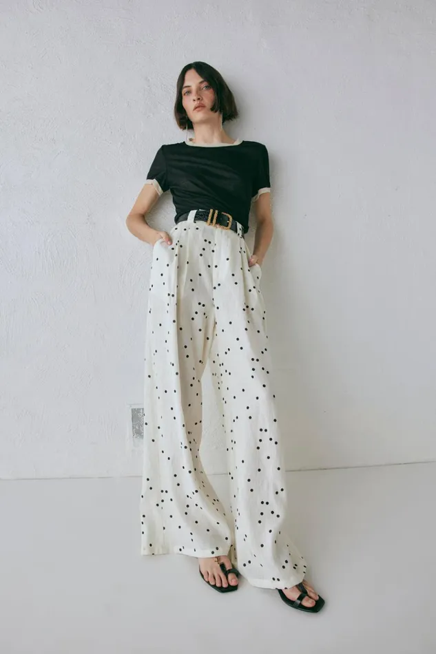 VRG GRL Sets Skye Linen Pants Dot 8211 Women