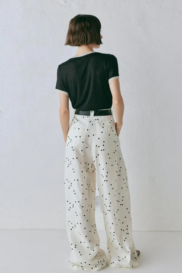 VRG GRL Sets Skye Linen Pants Dot 8211 Women VRG GRL Sets Skye Linen Pants Dot 8211 Women