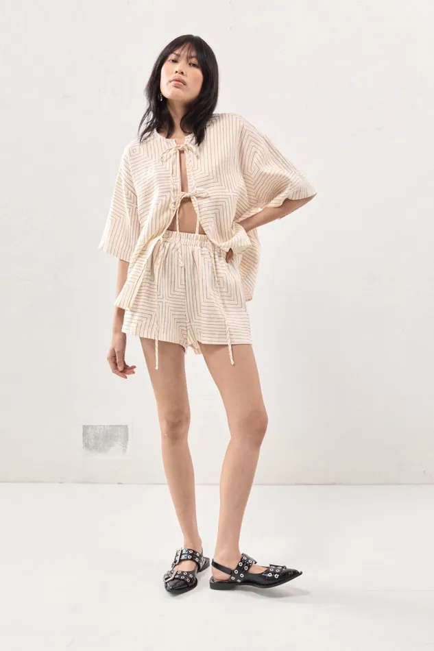 VRG GRL Sets Sunny Linen Shorts Juno 8211 Women