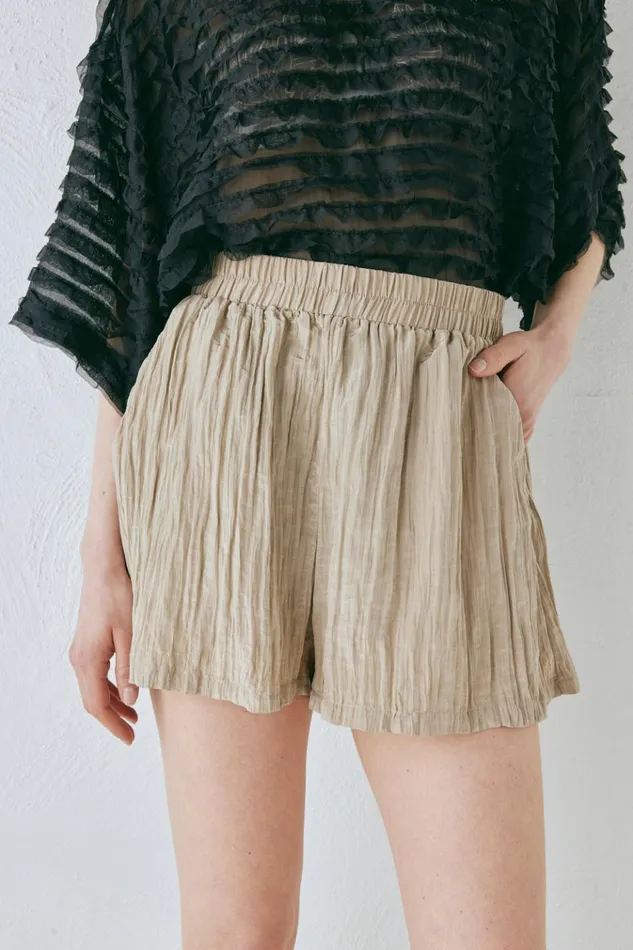 VRG GRL Sets The Sea and I Shorts Taupe 8211 Women VRG GRL Sets The Sea and I Shorts Taupe 8211 Women