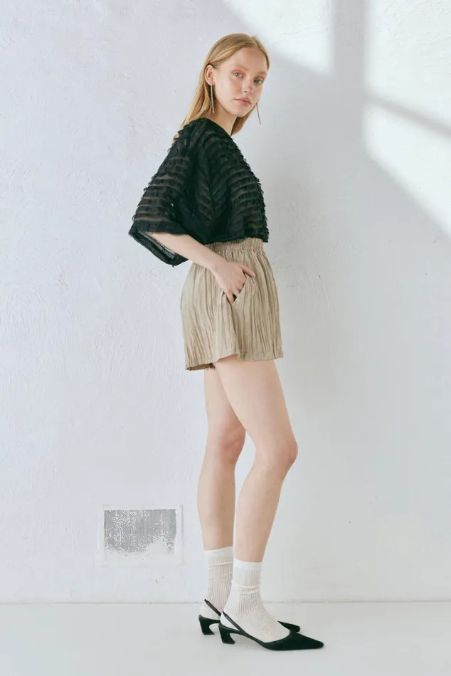 VRG GRL Sets The Sea and I Shorts Taupe 8211 Women VRG GRL Sets The Sea and I Shorts Taupe 8211 Women