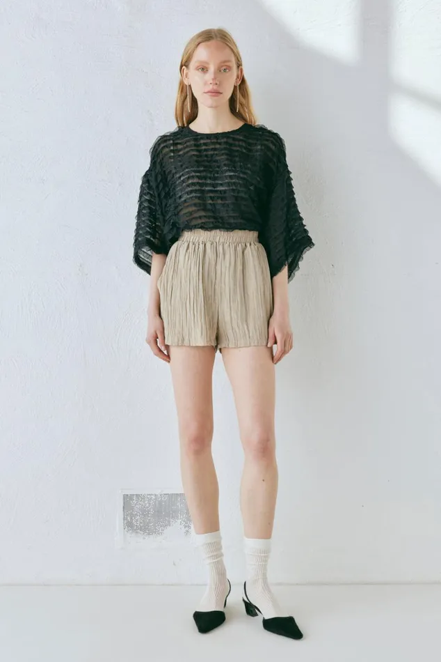 VRG GRL Sets The Sea and I Shorts Taupe 8211 Women VRG GRL Sets The Sea and I Shorts Taupe 8211 Women