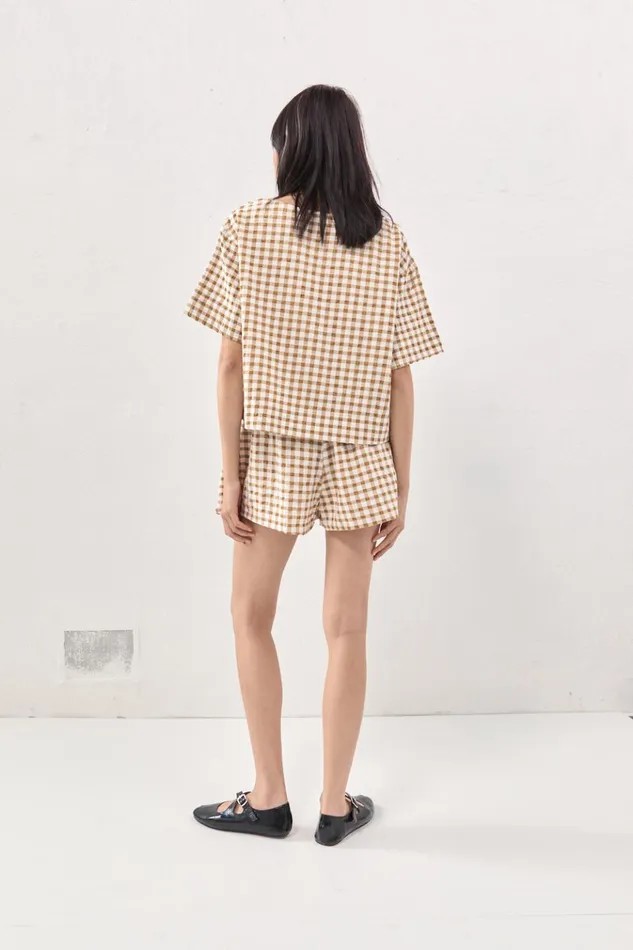 VRG GRL Sets The Sea and I Smock Top Honey 8211 Women VRG GRL Sets The Sea and I Smock Top Honey 8211 Women
