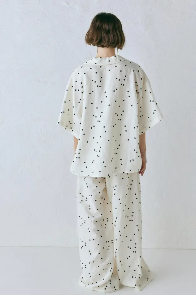 VRG GRL Shirts Anke Linen Shirt Dot 8211 Women VRG GRL Shirts Anke Linen Shirt Dot 8211 Women