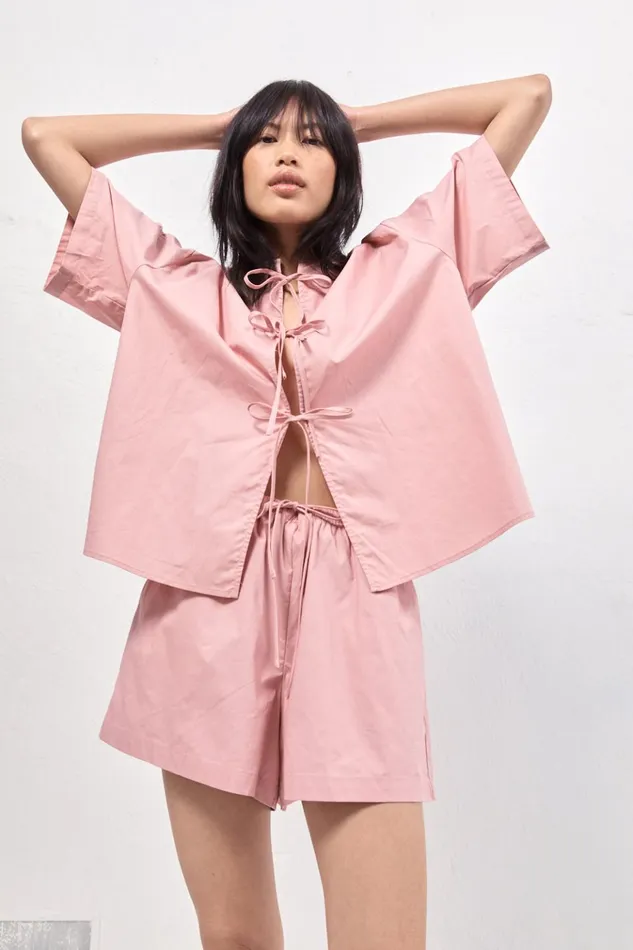 VRG GRL Shirts Naomi Smock Top Rose 8211 Women