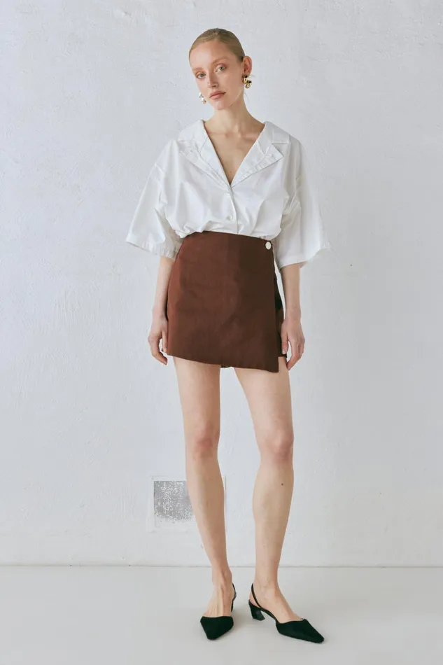 VRG GRL Short Sleeve Cecile Shirt White 8211 Women VRG GRL Short Sleeve Cecile Shirt White 8211 Women