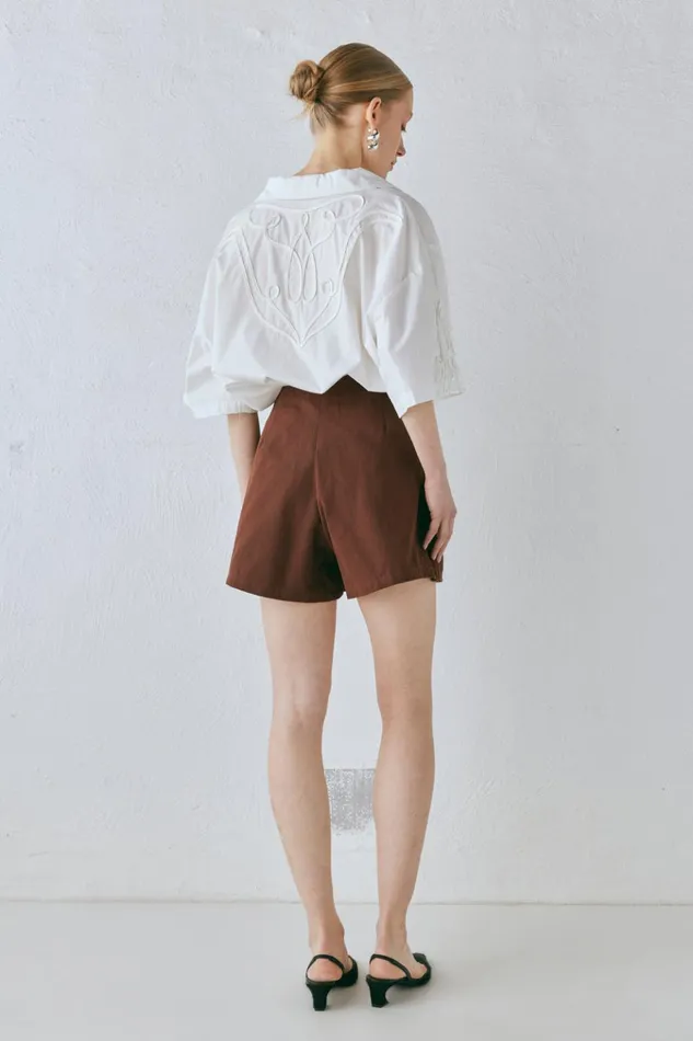VRG GRL Short Sleeve Cecile Shirt White 8211 Women VRG GRL Short Sleeve Cecile Shirt White 8211 Women