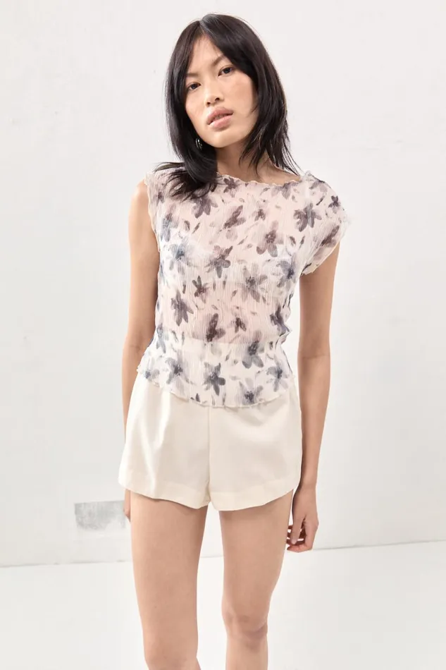 VRG GRL Short Sleeve Retrofuture Top Charcoal 8211 Women VRG GRL Short Sleeve Retrofuture Top Charcoal 8211 Women
