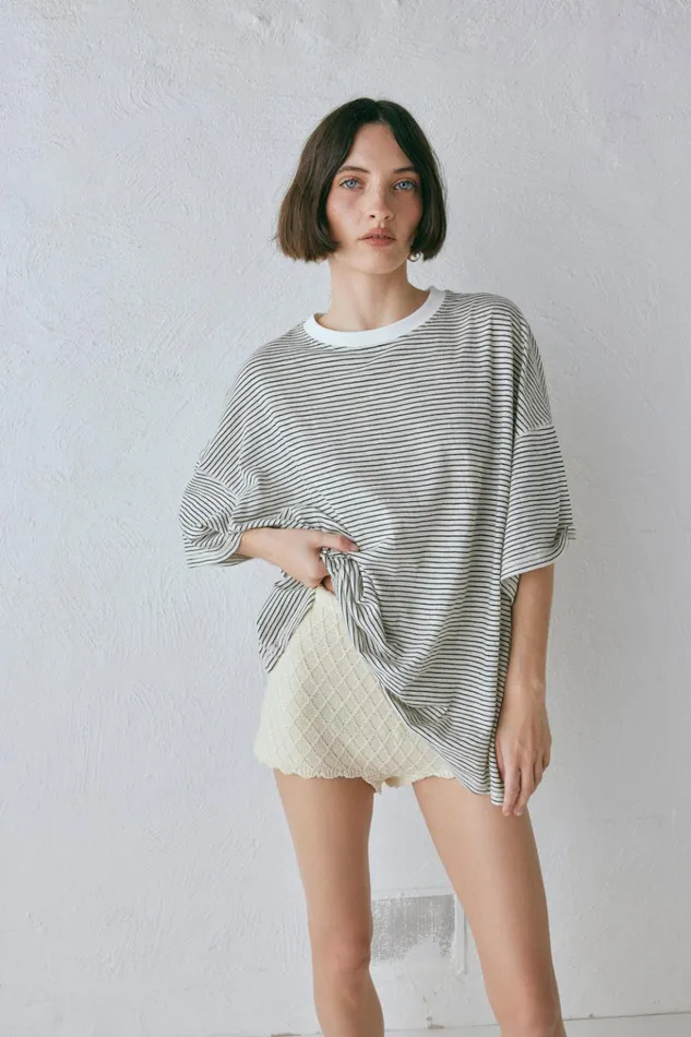 VRG GRL Short Sleeve Willow Tee Stripe 8211 Women VRG GRL Short Sleeve Willow Tee Stripe 8211 Women