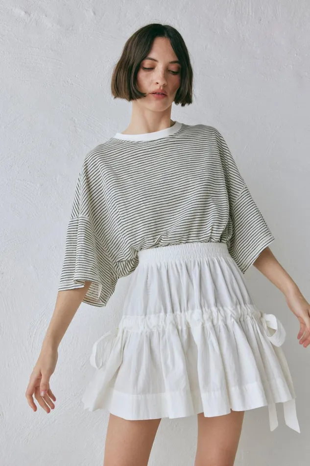 VRG GRL Short Sleeve Willow Tee Stripe 8211 Women VRG GRL Short Sleeve Willow Tee Stripe 8211 Women