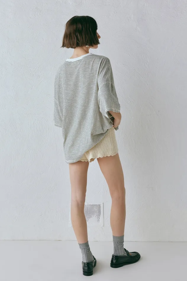 VRG GRL Short Sleeve Willow Tee Stripe 8211 Women VRG GRL Short Sleeve Willow Tee Stripe 8211 Women