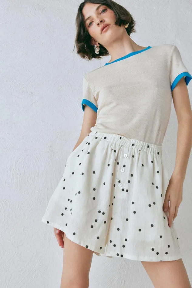 VRG GRL Shorts Eliza Linen Shorts Dot 8211 Women