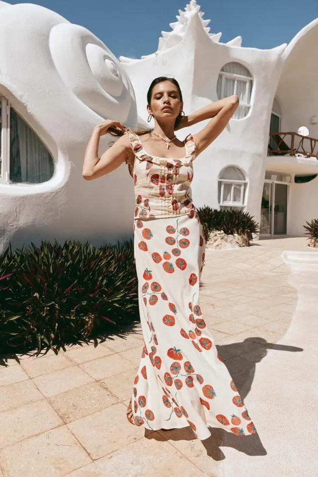 VRG GRL Skirts Brie Midi Skirt Roma 8211 Women VRG GRL Skirts Brie Midi Skirt Roma 8211 Women