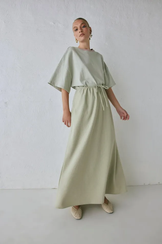 VRG GRL Skirts Etta Maxi Skirt Sage 8211 Women VRG GRL Skirts Etta Maxi Skirt Sage 8211 Women