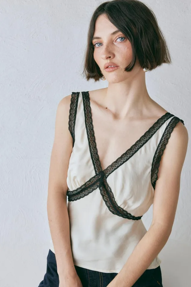 VRG GRL Sleeveless Andi Top Cream 8211 Women
