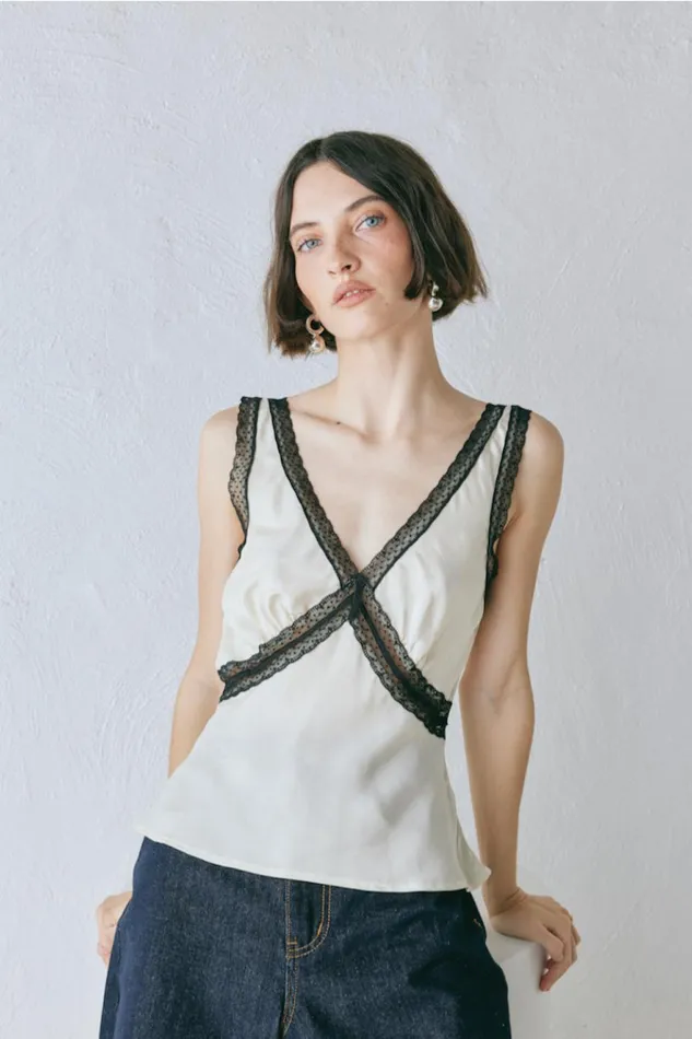 VRG GRL Sleeveless Andi Top Cream 8211 Women VRG GRL Sleeveless Andi Top Cream 8211 Women