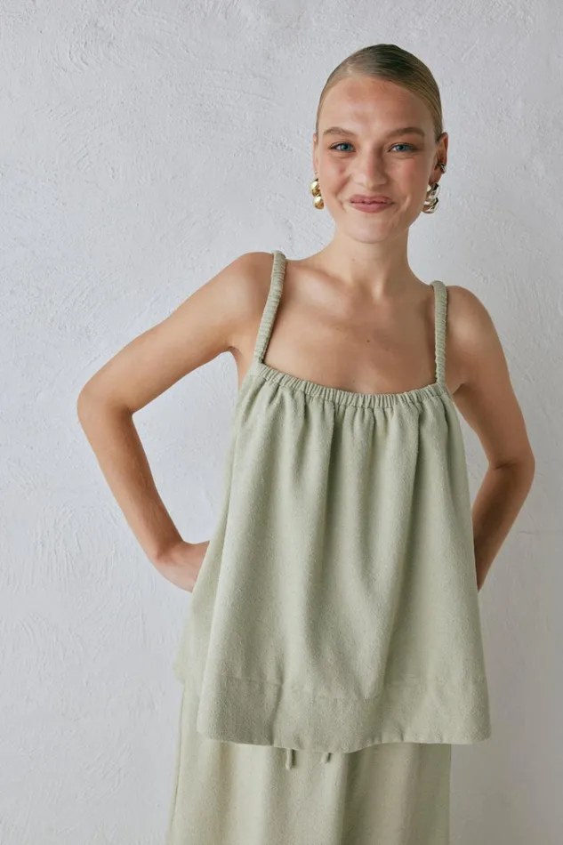 VRG GRL Sleeveless Etta Top Sage 8211 Women