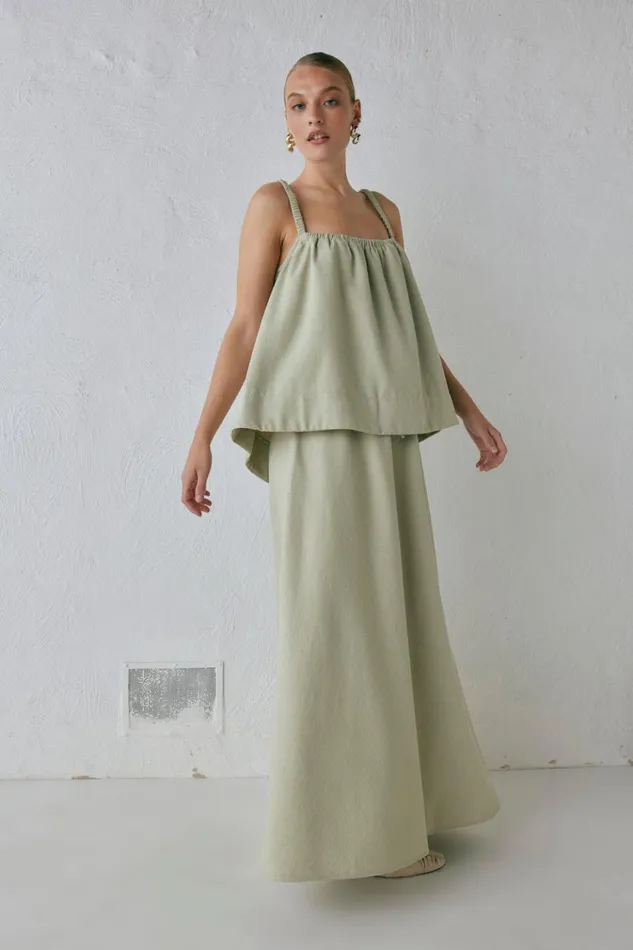 VRG GRL Sleeveless Etta Top Sage 8211 Women VRG GRL Sleeveless Etta Top Sage 8211 Women