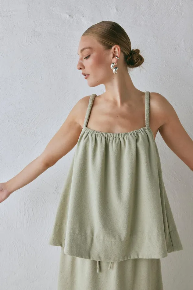 VRG GRL Sleeveless Etta Top Sage 8211 Women VRG GRL Sleeveless Etta Top Sage 8211 Women