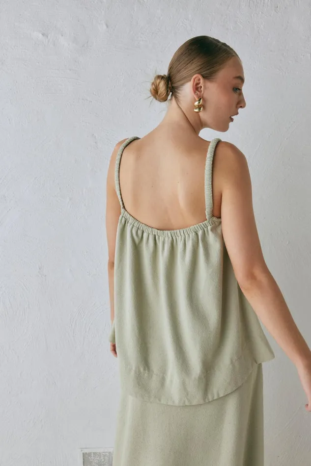 VRG GRL Sleeveless Etta Top Sage 8211 Women VRG GRL Sleeveless Etta Top Sage 8211 Women