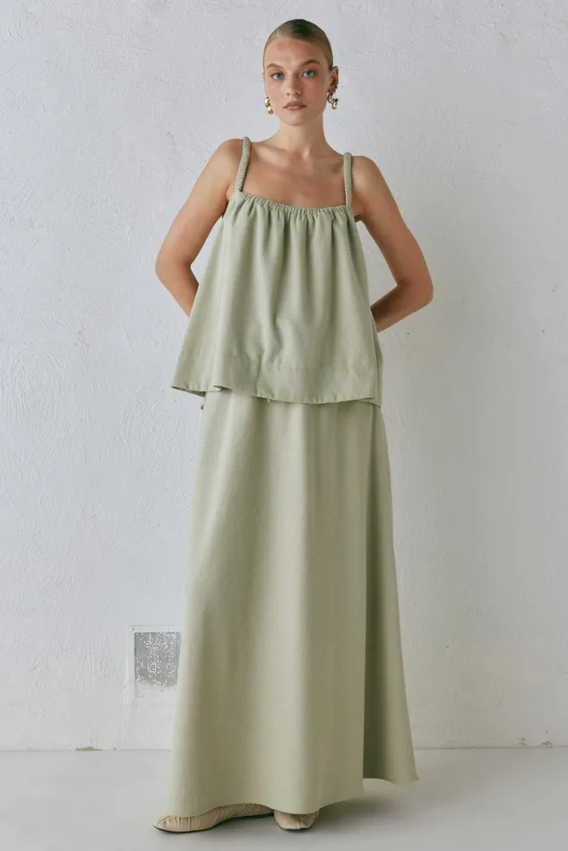 VRG GRL Sleeveless Etta Top Sage 8211 Women VRG GRL Sleeveless Etta Top Sage 8211 Women